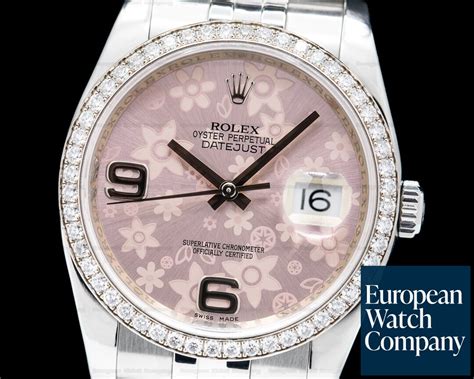 rolex datejust pink floral dial|Rolex oyster perpetual Datejust pink.